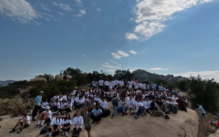 Teen camp group shot