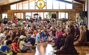 082 TNH teaching in Plum Village PHOTO PVCEB