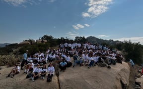 Teen camp group shot