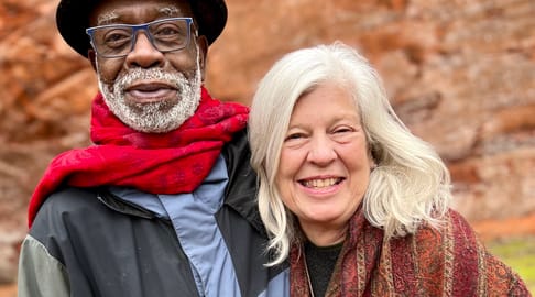 Peg Larry red rocks Scott Hines photo