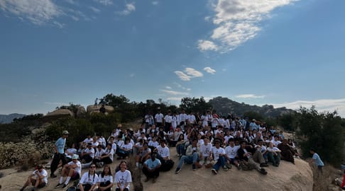 Teen camp group shot