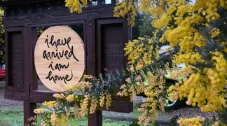 2020 13 Ive arrived Im Home Sign