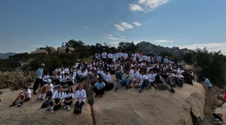 Teen camp group shot