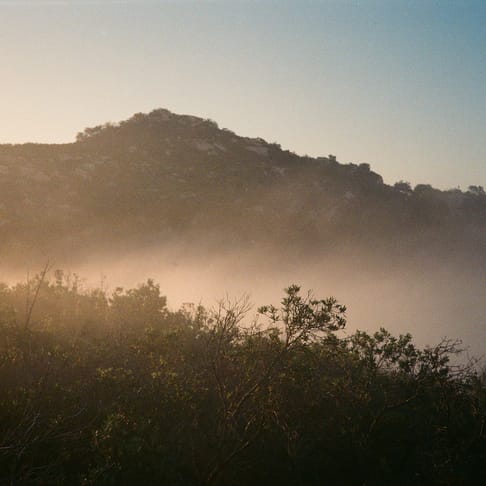 Foggy mountains