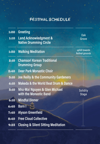 Rhythm of the Earth Music Festival Lineup / Schedule 2026