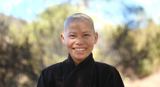 Sister Chuyên Nghiêm smiling