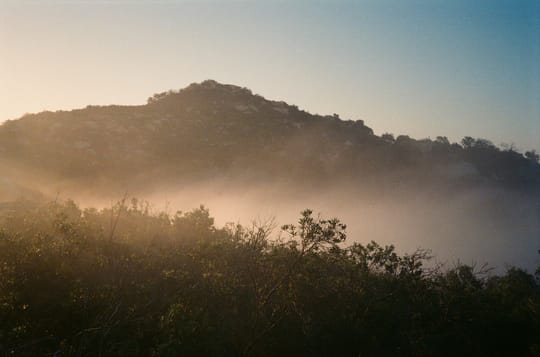 Foggy mountains