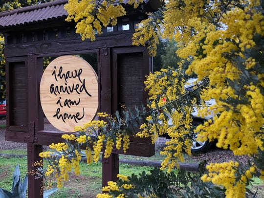 2020 13 Ive arrived Im Home Sign