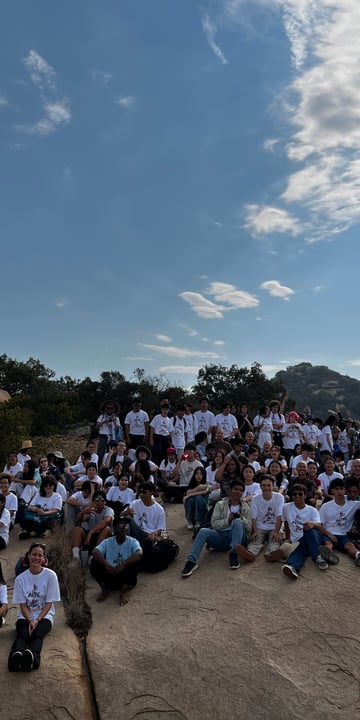 Teen camp group shot